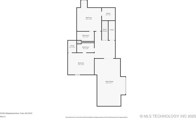 10150 S Maplewood Ave, Tulsa, OK 74137 - view of room layout