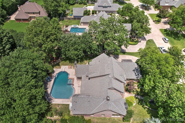 10150 S Maplewood Ave, Tulsa, OK 74137 - aerial view of property and surrounding area with a pool area