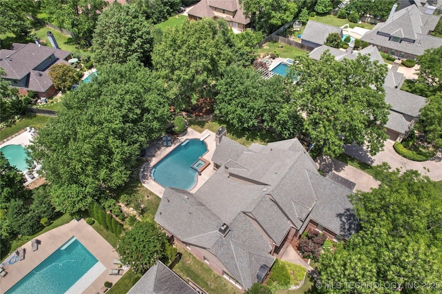 10150 S Maplewood Ave, Tulsa, OK 74137 - aerial view of property and surrounding area featuring nearby suburban area