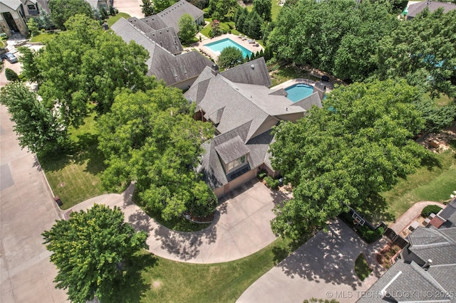 10150 S Maplewood Ave, Tulsa, OK 74137 - bird's eye view of a pool
