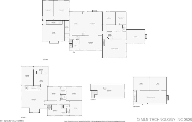 1111 E 24th Pl, Tulsa, OK 74114 - view of room layout