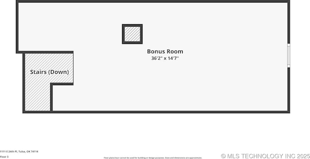1111 E 24th Pl, Tulsa, OK 74114 - view of floor plan / room layout