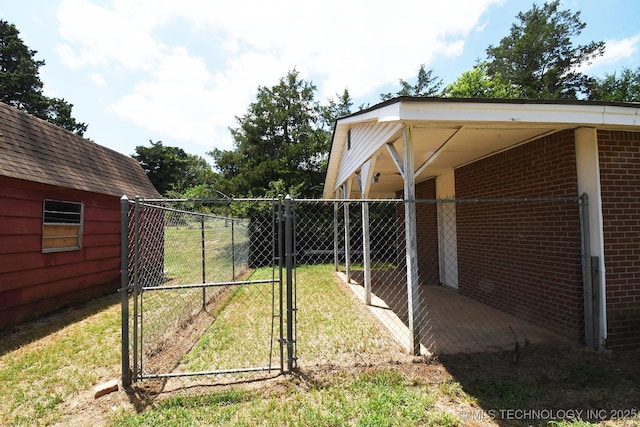 39827 Morris Creek Rd, Howe, OK 74940 - view of yard featuring a gate