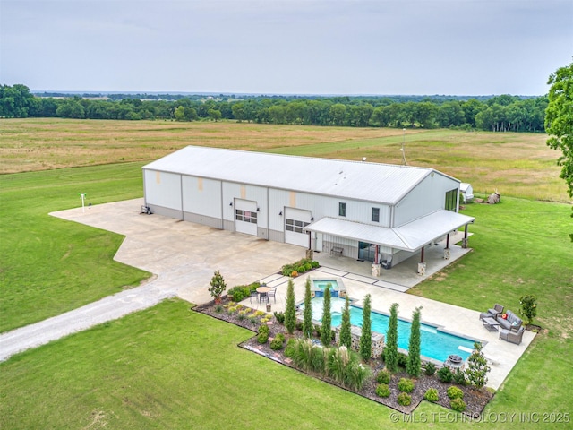20853 S 81st Ave W, Mounds, OK 74047 - aerial view of sparsely populated area with a pool