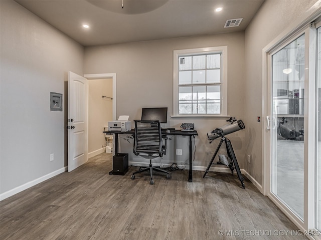 20853 S 81st Ave W, Mounds, OK 74047 - office with wood finished floors and recessed lighting