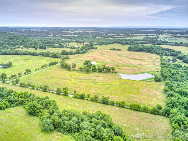 20853 S 81st Ave W, Mounds, OK 74047 - overview of rural landscape featuring a nearby body of water