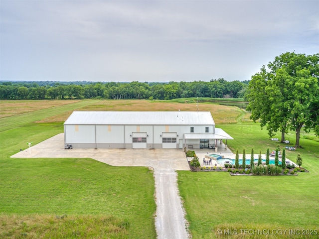 20853 S 81st Ave W, Mounds, OK 74047 - overview of rural landscape with a pool area