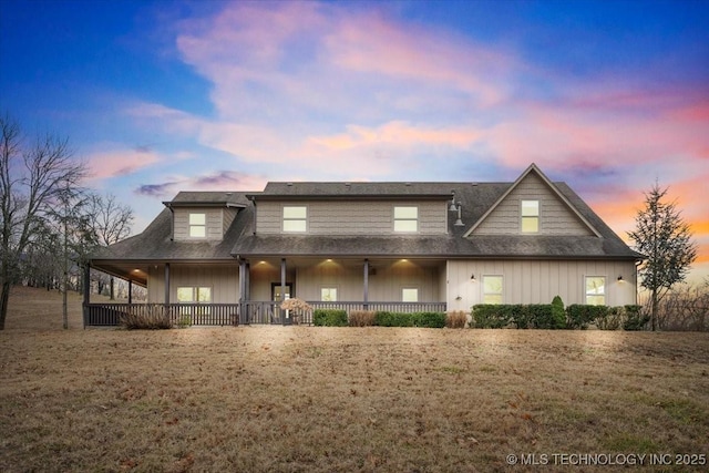 16511 S 4230th Rd, Claremore, OK 74017 - farmhouse featuring covered porch and a shingled roof
