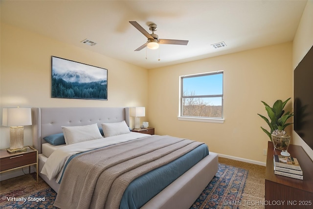 16511 S 4230th Rd, Claremore, OK 74017 - bedroom featuring baseboards and a ceiling fan