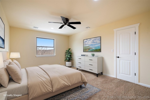 16511 S 4230th Rd, Claremore, OK 74017 - bedroom featuring carpet flooring and a ceiling fan