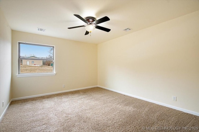 16511 S 4230th Rd, Claremore, OK 74017 - spare room with carpet and a ceiling fan