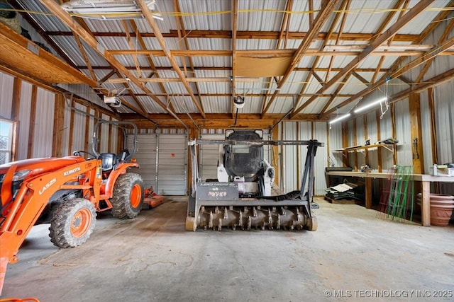 16511 S 4230th Rd, Claremore, OK 74017 - garage featuring metal wall