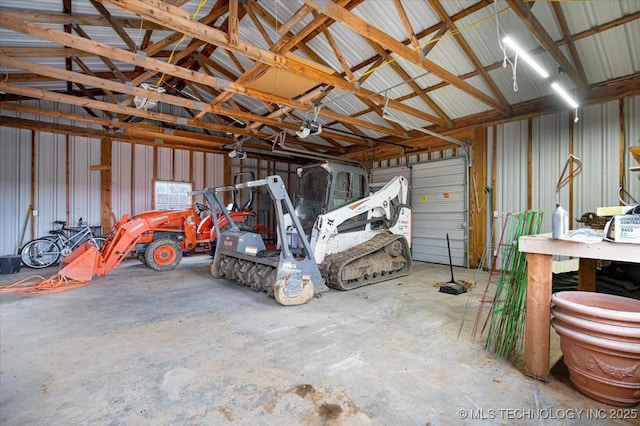 16511 S 4230th Rd, Claremore, OK 74017 - garage featuring metal wall