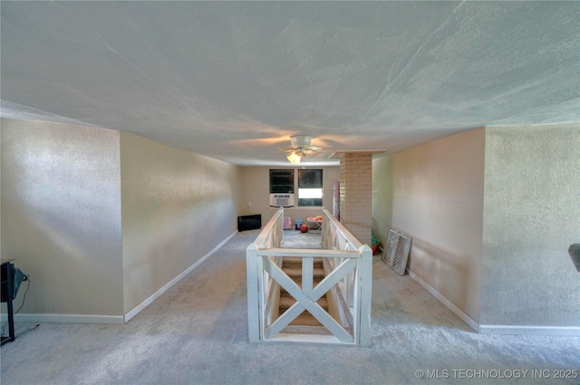 919 S 2nd St, Mcalester, OK 74501 - unfurnished dining area with a ceiling fan, carpet flooring, and cooling unit