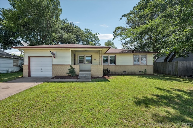 503 N Prairie Ave, Okmulgee, OK 74447 - view of front facade with brick siding, a garage, and driveway