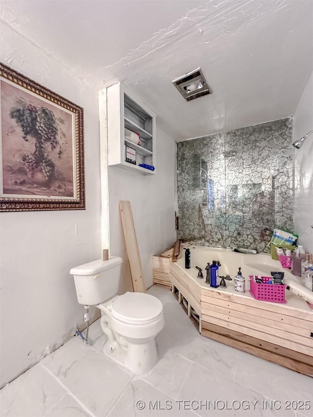 3203 S 101st E Pl, Tulsa, OK 74146 - full bathroom with a bath and a shower