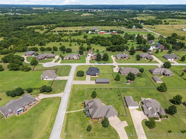 7180 E 179th St S, Bixby, OK 74008 - aerial overview of property's location with nearby suburban area