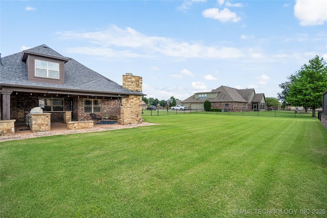 7180 E 179th St S, Bixby, OK 74008 - fenced backyard featuring area for grilling and a patio