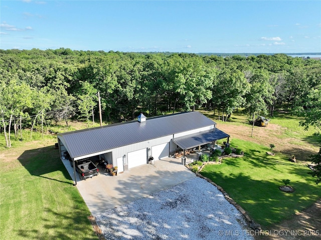 416602 E 1065, Checotah, OK 74426 - view of subject property featuring a heavily wooded area