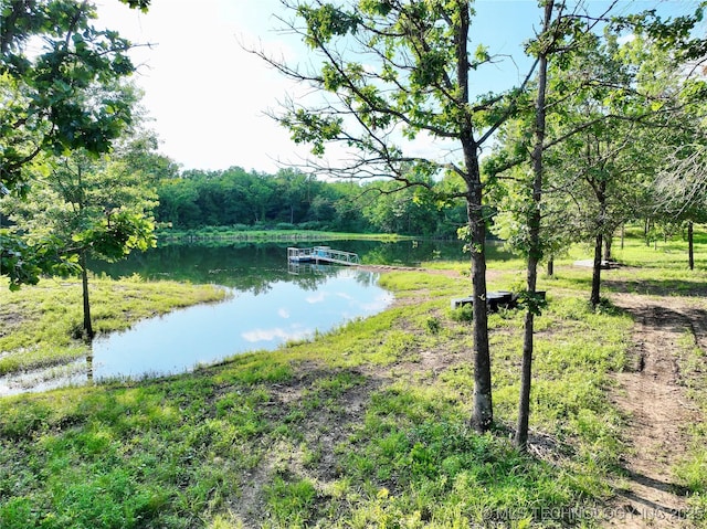 416602 E 1065, Checotah, OK 74426 - water view with a heavily wooded area