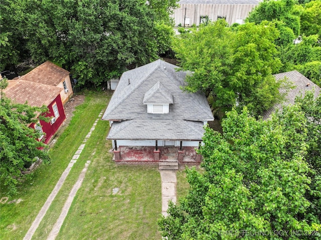 1225 N C St, Muskogee, OK 74403 - aerial view of property and surrounding area