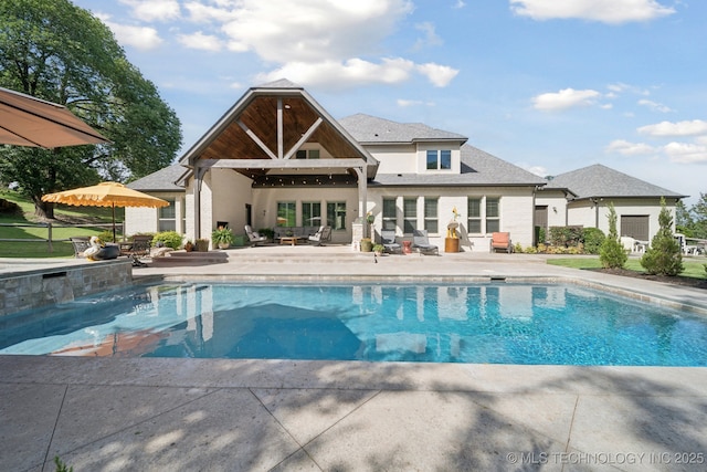 6140 E 140th St S, Bixby, OK 74008 - outdoor pool with a patio