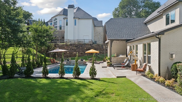 6140 E 140th St S, Bixby, OK 74008 - outdoor pool with a patio