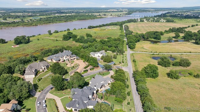 6140 E 140th St S, Bixby, OK 74008 - view of property location featuring a nearby body of water and nearby suburban area