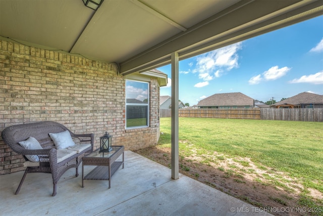 13009 E 124th Ct, Collinsville, OK 74021 - fenced backyard featuring a patio area