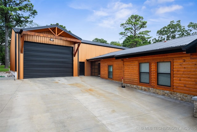 96164 S Strayhorn Heights Rd, Gore, OK 74435 - view of front of home with concrete driveway and a metal roof