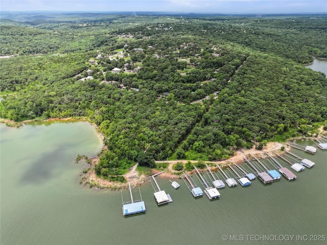 96164 S Strayhorn Heights Rd, Gore, OK 74435 - aerial view of a forest and a nearby body of water
