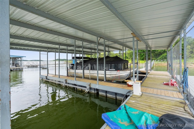 96164 S Strayhorn Heights Rd, Gore, OK 74435 - dock with a water view and boat lift