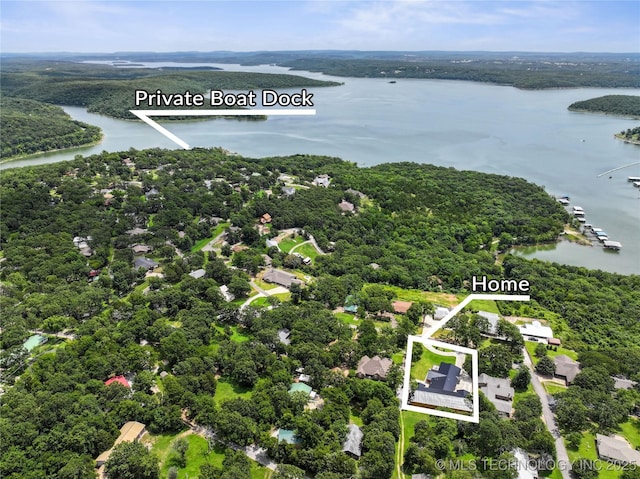 96164 S Strayhorn Heights Rd, Gore, OK 74435 - view of property location featuring a large body of water and property boundaries highlighted