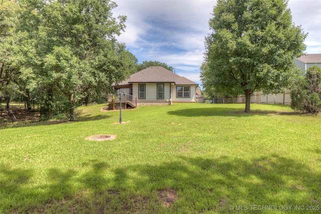 17542 W 1st St S, Sand Springs, OK 74063 - view of yard with a deck
