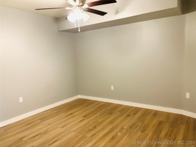 3622 S 82nd E Ave, Tulsa, OK 74145 - spare room featuring light wood-type flooring and a ceiling fan