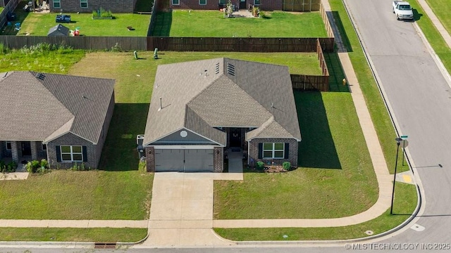 7506 E 159th St S, Bixby, OK 74008 - aerial view of property and surrounding area