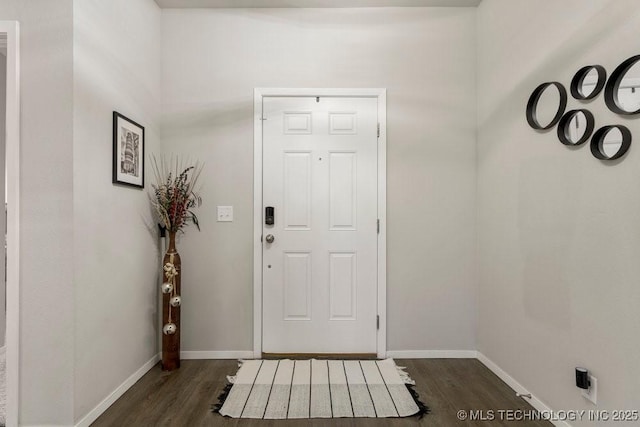 7506 E 159th St S, Bixby, OK 74008 - entryway with dark wood-style floors