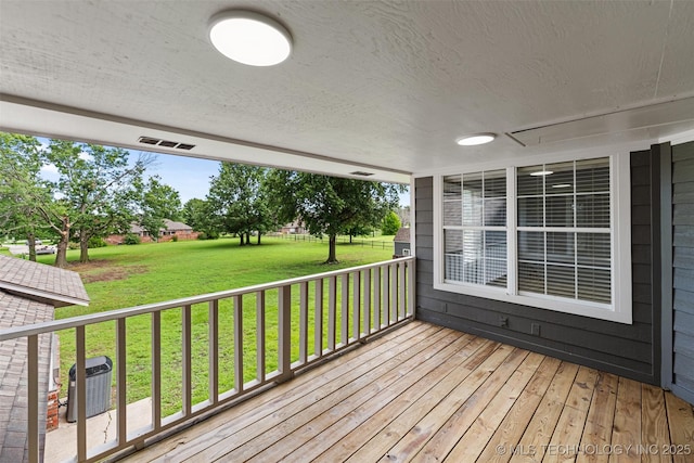 10295 E Rose Glen Dr, Claremore, OK 74019 - wooden terrace with a yard