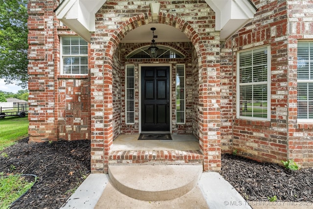 10295 E Rose Glen Dr, Claremore, OK 74019 - entrance to property featuring brick siding