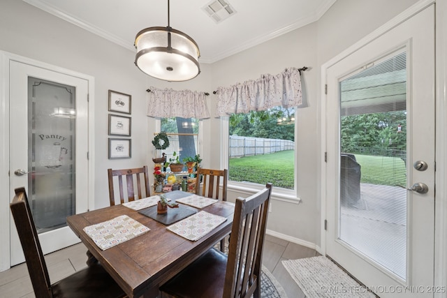 701 E 119th St, Jenks, OK 74037 - dining room featuring crown molding