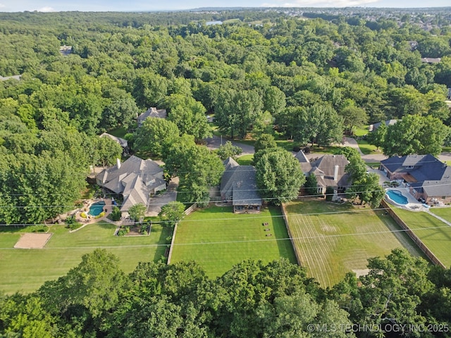701 E 119th St, Jenks, OK 74037 - drone / aerial view of a forest