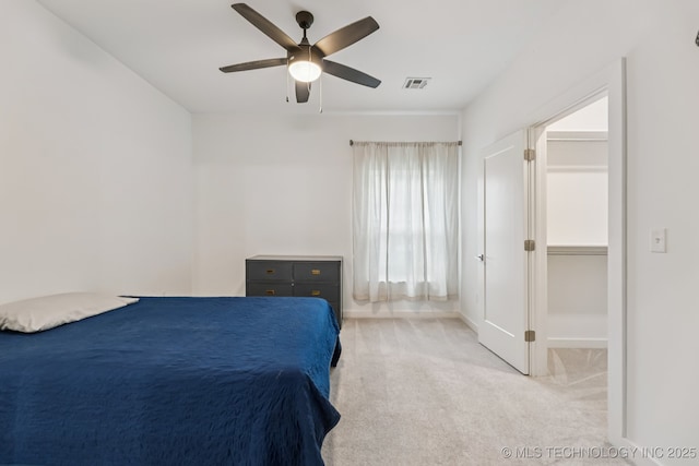 6684 E 128th St S, Bixby, OK 74008 - carpeted bedroom featuring a ceiling fan