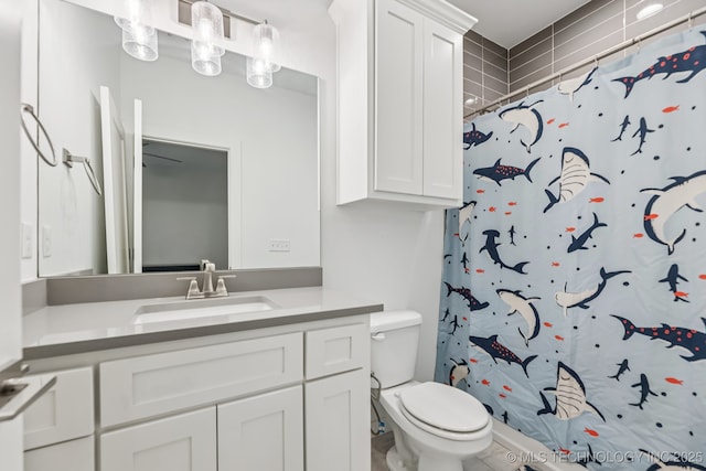 6684 E 128th St S, Bixby, OK 74008 - full bathroom with vanity and a shower with shower curtain