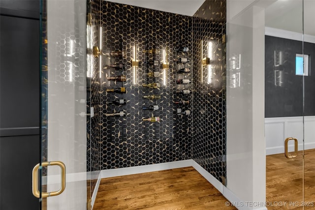 17076 S 31st E Ave, Mounds, OK 74047 - wine area with wood finished floors