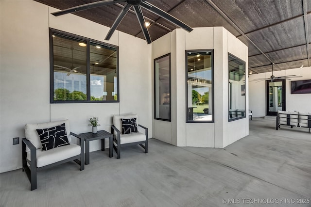 17076 S 31st E Ave, Mounds, OK 74047 - view of patio with a ceiling fan