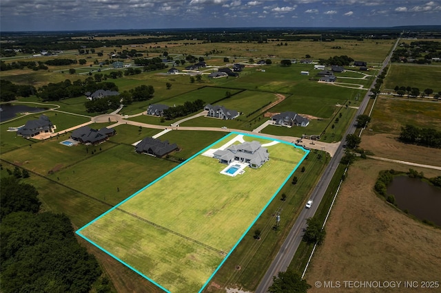 17076 S 31st E Ave, Mounds, OK 74047 - view of rural area with property parcel outlined