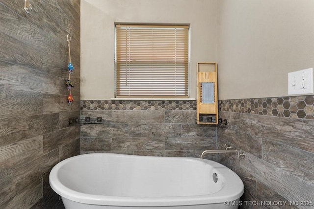 2610 E 139th St S, Jenks, OK 74008 - full bath with tile walls and a freestanding bath