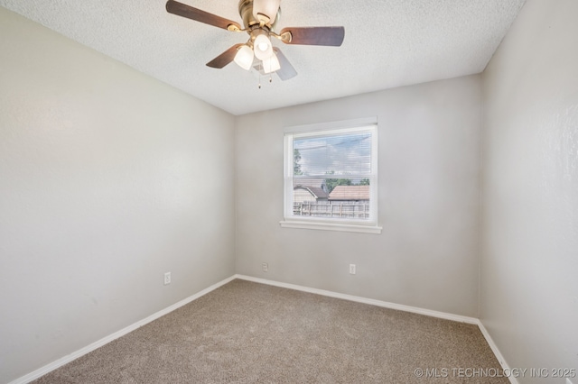 208 183rd E Ave, Tulsa, OK 74108 - carpeted empty room featuring a textured ceiling and a ceiling fan