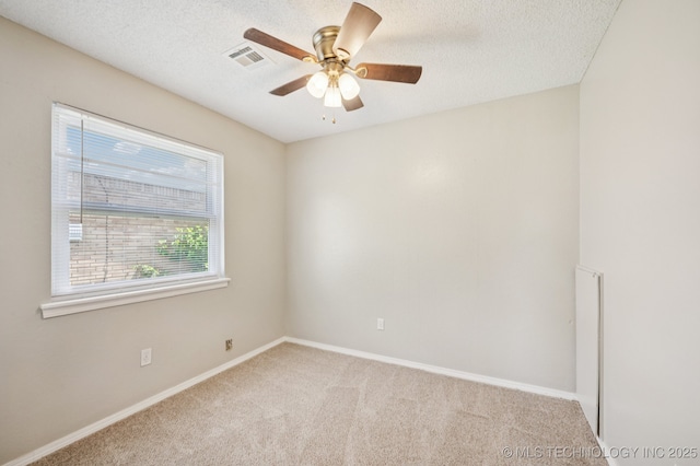 208 183rd E Ave, Tulsa, OK 74108 - carpeted spare room featuring ceiling fan and a textured ceiling