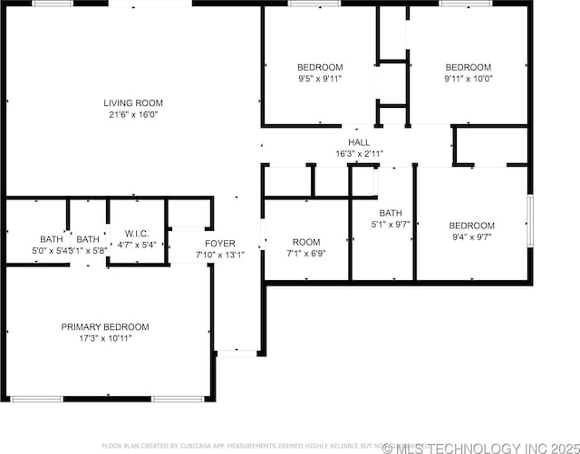 208 183rd E Ave, Tulsa, OK 74108 - view of home floor plan
